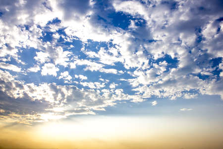 Beautiful sunset sky.の写真素材