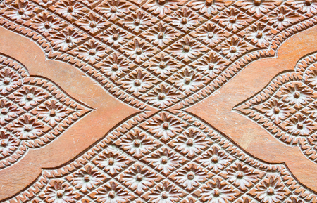 Wood Thai pattern Handmade wood carvings  Phrae Thailand の写真素材