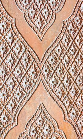 Wood Thai pattern Handmade wood carvings  Phrae Thailand の写真素材