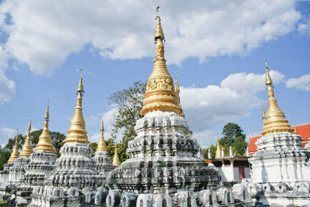 The 20 pagonda at Lampang city,Thailand の写真素材