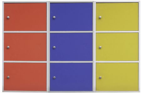 colorful cabinets の写真素材