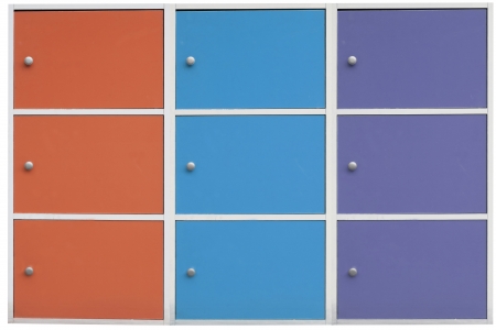 colorful cabinets の写真素材