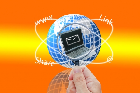 world of communication の写真素材