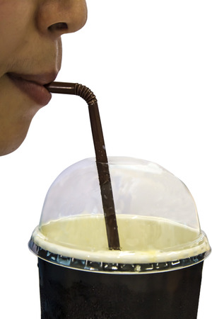 woman drinking water の写真素材