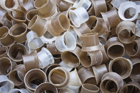 Roll plastic background pattern の写真素材