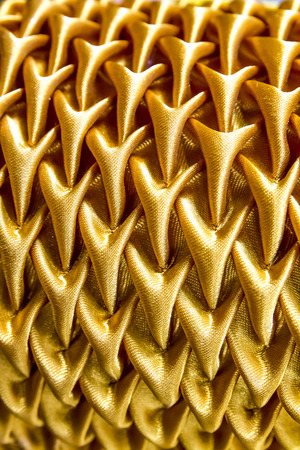 gold curtain texture background の写真素材
