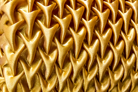 gold curtain texture background の写真素材