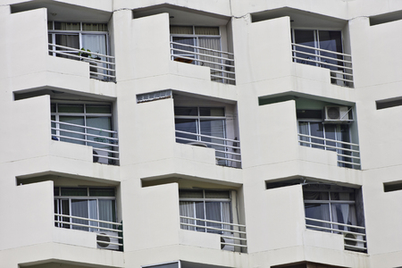 Architecture background of apartment in outside の写真素材