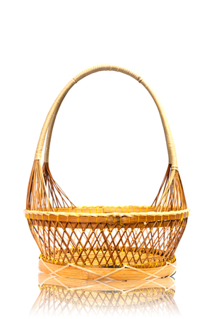 wood basket の写真素材