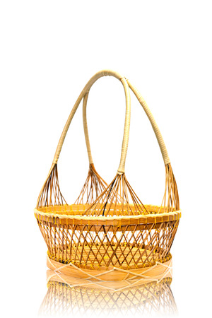 wood basket の写真素材