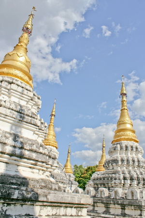 The 20 pagonda at Lampang city,Thailand の写真素材