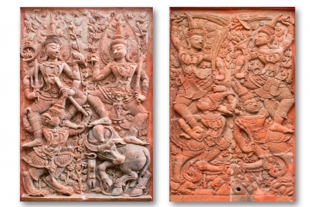 thai art design stucco の写真素材