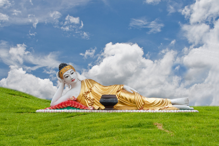 Thai Lanna Buddha Statue  Buddha Statue in Denchai,Phrae Thailanの写真素材