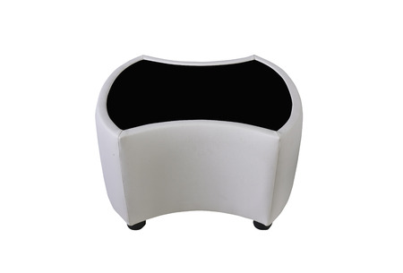 White Table on isolated background の写真素材