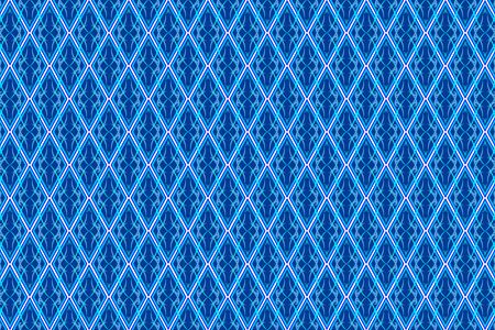 vector of abstract vintage pattern in seamless style on blue diamond shaped quadangleのイラスト素材