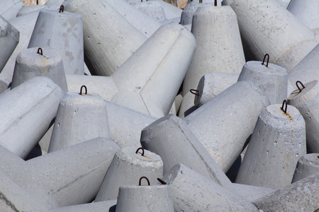 Concrete tetrapods full scale imageの写真素材