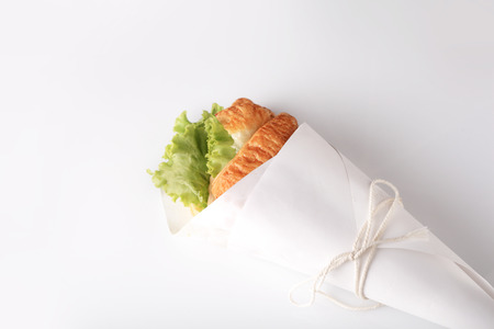 vegetarian croissant caloriesの写真素材