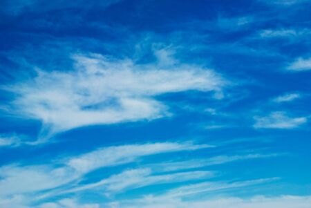 Background image made up of blue sky with clouds.の写真素材