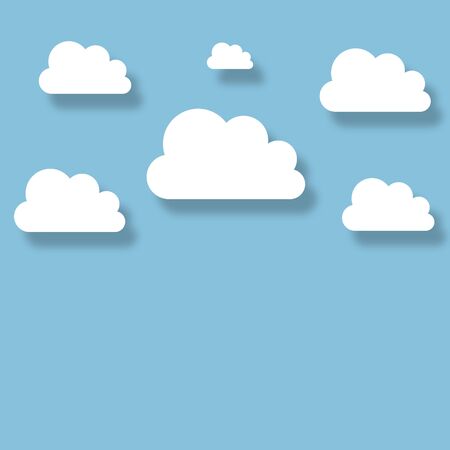 clouds and blue skyの写真素材
