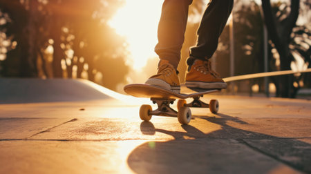 skater performing stunts, generative aiの素材
