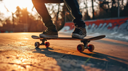 skater performing stunts, generative aiの素材