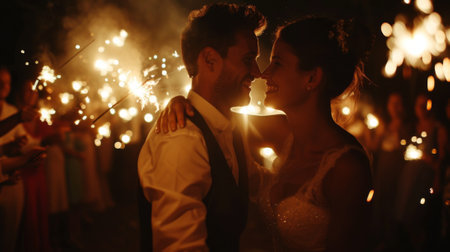 couple celebrating love and union generative aiの素材