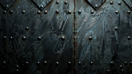 background with metal texture splashed by water generative aiの素材