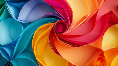 multicolored background with cut paper texture generative aiの素材