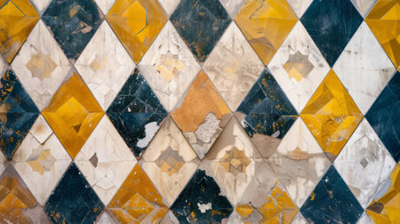 Wall with details in plaster and paint. generative aiの素材