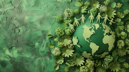 World Earth Day concept generative aiの素材
