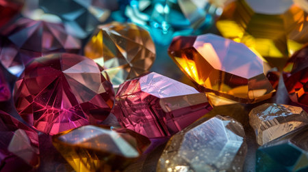 cut gemstones generative aiの素材