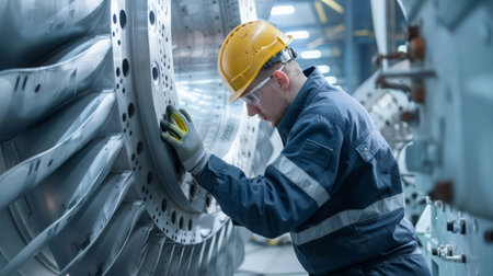 Turbine Blade Inspection generative aiの素材