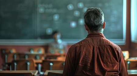 Teacher classroom background generative aiの素材