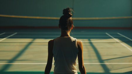 Tennis player court background generative aiの素材