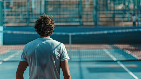 Tennis player court background generative aiの素材