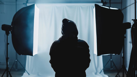 Photographer photo studio background generative aiの素材