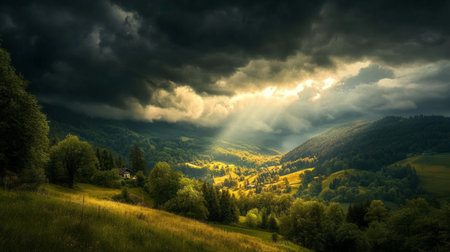 Ominous storm clouds generative aiの素材