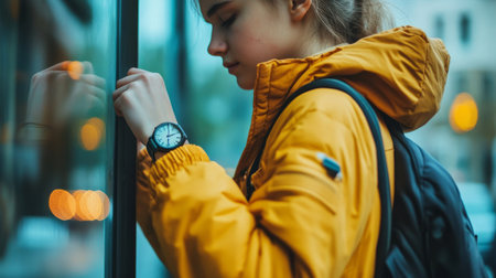 visually impaired teenager generative aiの素材