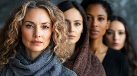 diverse group of women of different ages and ethnicities, generative aiの素材
