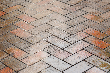 floor tiles in rain dayの写真素材