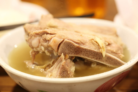 Bak Kut Teh - Malaysian stew of pork and herbal soupの写真素材