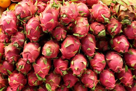 Dragon fruit in the marketの写真素材