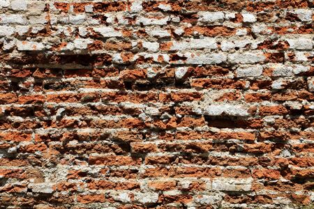 old red brick wall background texture. grunge brick wallの写真素材