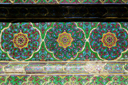 Art of tile in Thai templeの写真素材