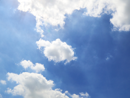 blue sky and clouds backgroundの写真素材