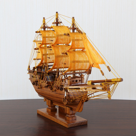 Simulation brig on the tableの写真素材