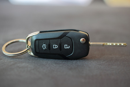 close up of car keyの写真素材