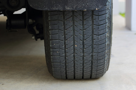 The view from the rear tire