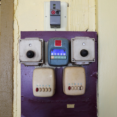 the old electrical switch, the old fan switch