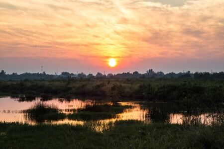 sunrise view in the morningの写真素材